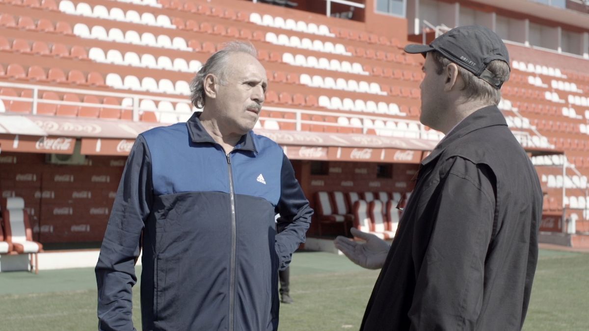 Matías Riccardi y su retrato de Leopoldo Jacinto Luque, campeón del mundial 78