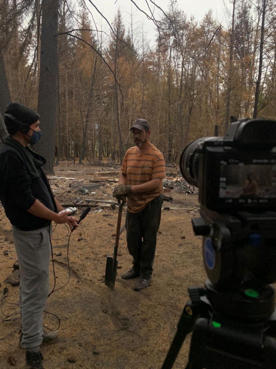 Comenzó el rodaje de "Tormenta de fuego, incendios en la Patagonia", de Luciano Nacci
